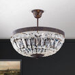 Plafoniera clasica semicristale 3xE14/40W, Arila DL 7-487/3 Antik/Kristall Orion
